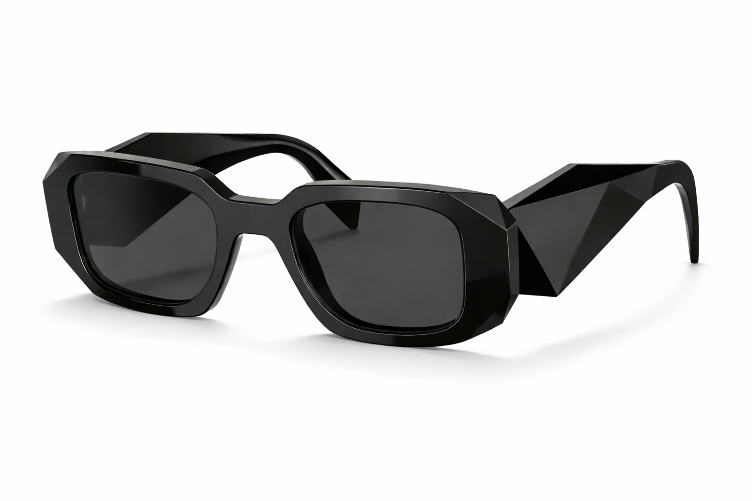 Trendy Designer-Style Black Sunglasses + Free Box